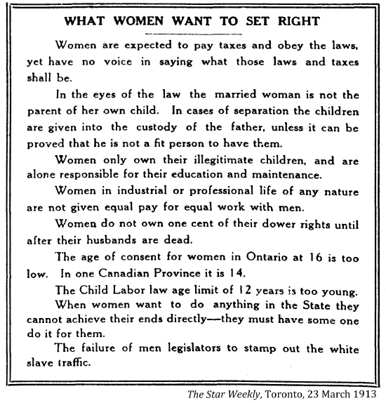 Begbie Contest Society - Women's Suffrage